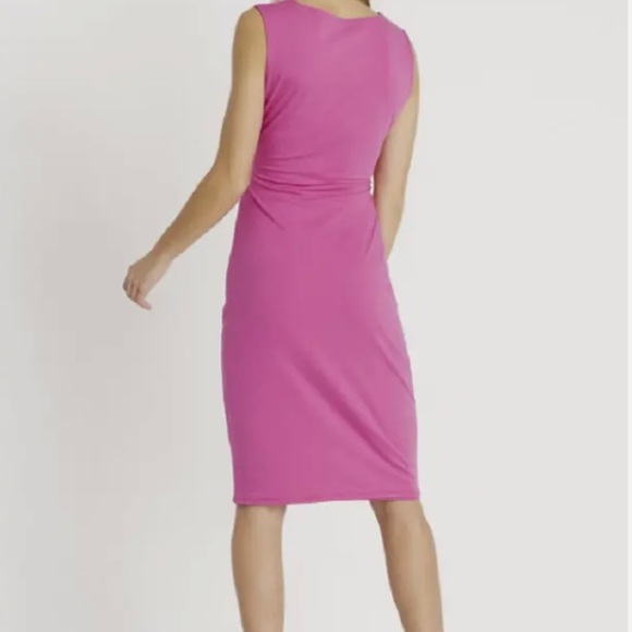 🦋🦋BUFFALO DAVID BITTON FAUX TWO PIECES PINK COTTON DRESS🦋🦋 - Picture 3 of 14